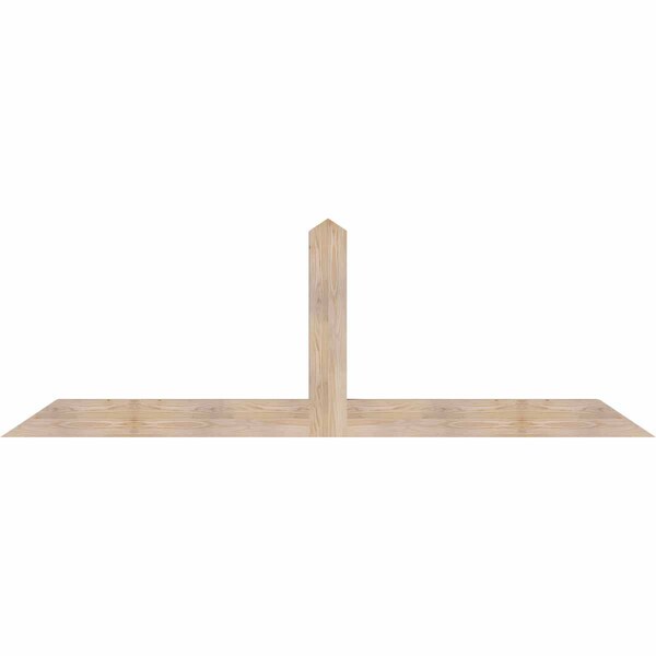 Ekena Millwork Portland Smooth Timber Gable Bracket, Douglas Fir, 96"W x 32"H x 3 1/2"D x 5 1/2"F, 8/12 Pitch GBW096X32X0406POR00SDF - main